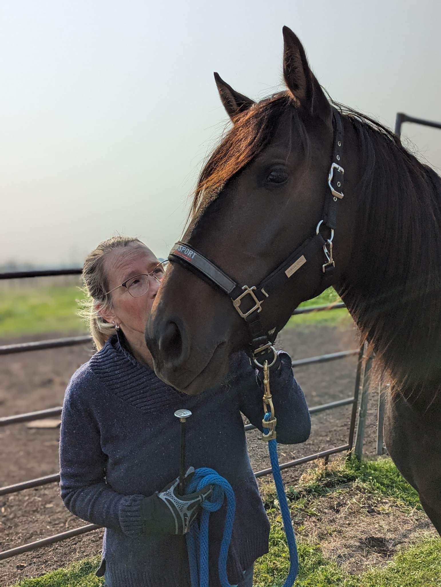 Jocelyn Stewart with her horse